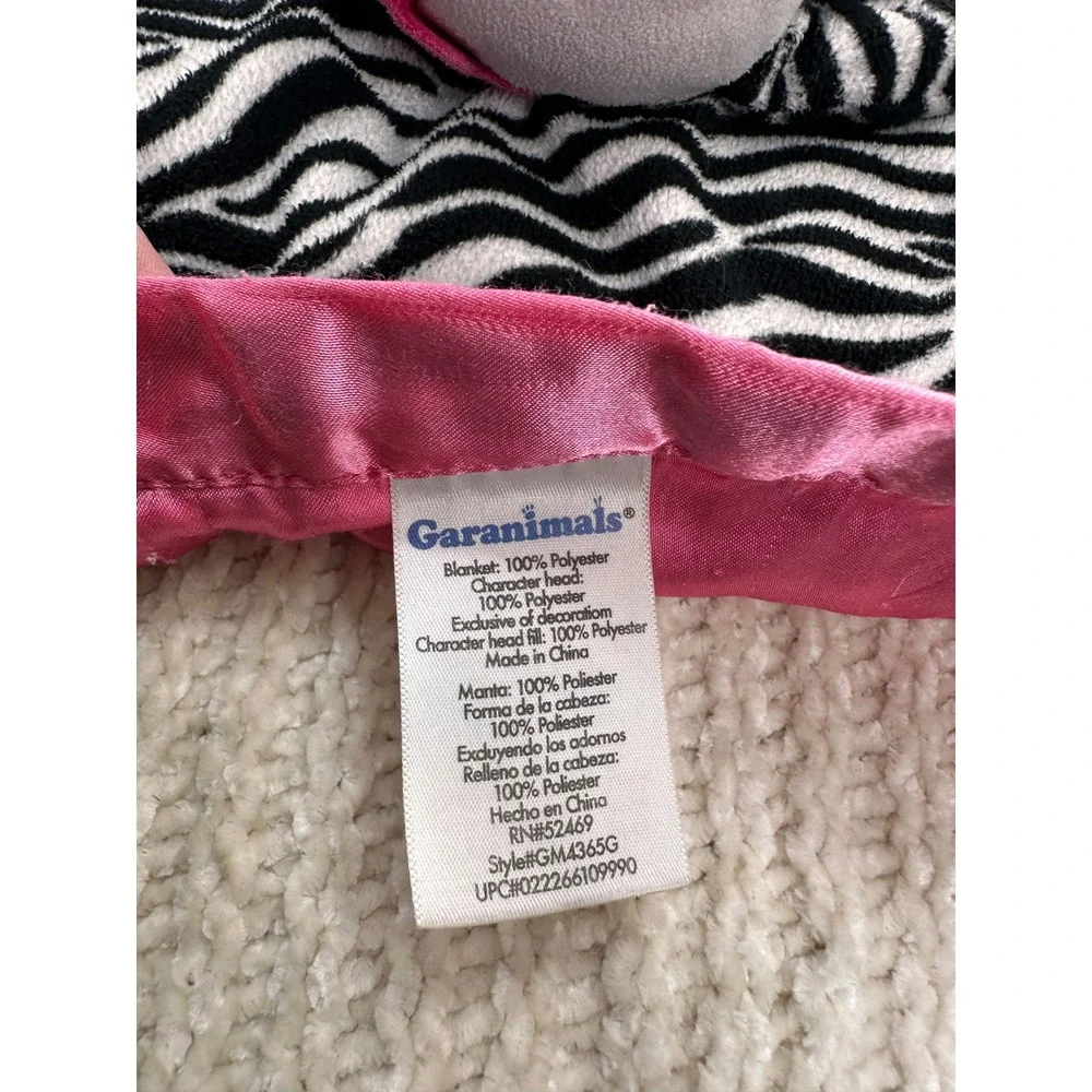 Garanimals Zebra Pink Satin & Cracker Barrel Giraffe Baby Security Blanket Lot‎